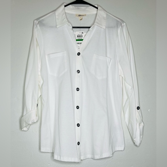 Style & co white button down - Picture 3 of 4